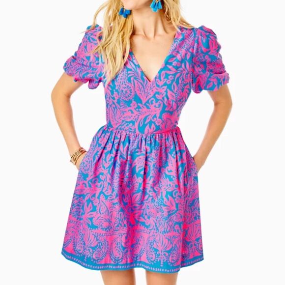 Lilly Pulitzer Suzie Short Sleeve Dress - Picture 1 of 8